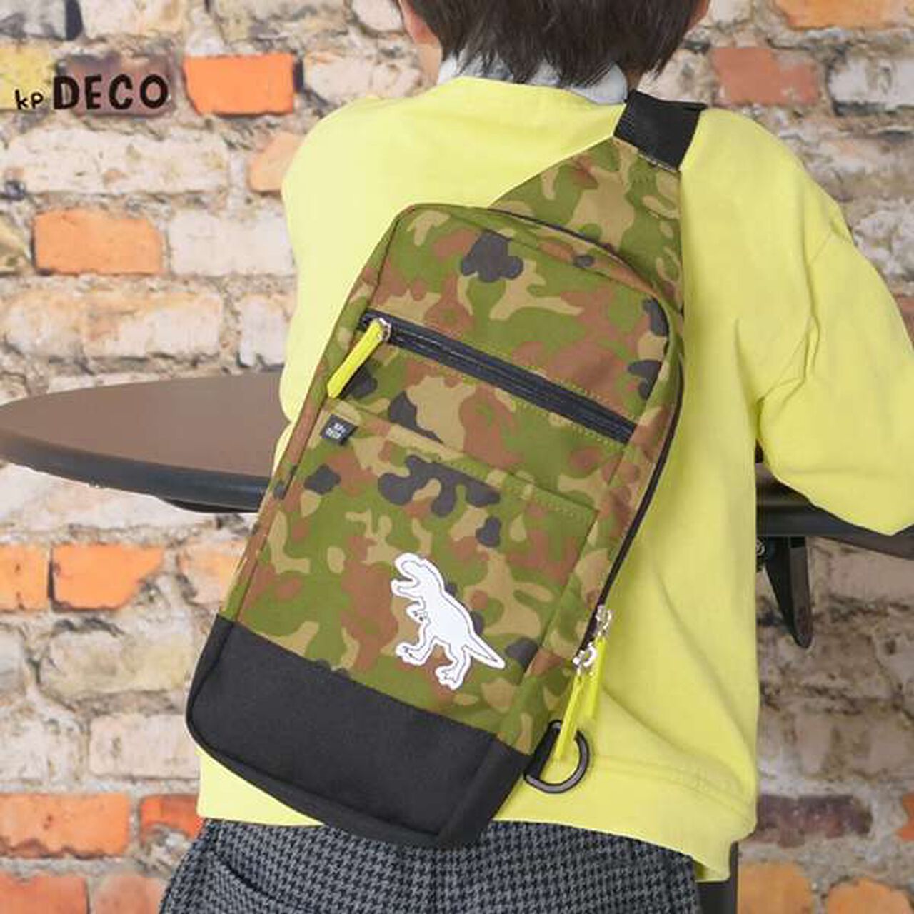 KPDECO Dinosaur Motif One-Shoulder Bag,Blue, large image number 7