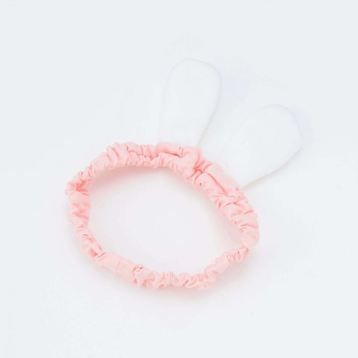 [Box Included] Animal Appliqu&eacute; Apron & Headband Set,Light pink, medium image number 7