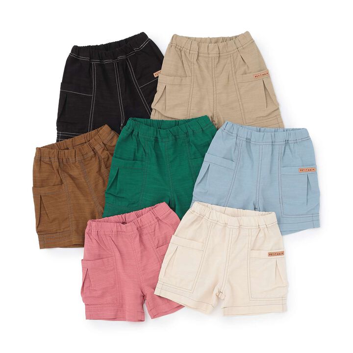 Cotton Rayon Woven Shorts,Sax blue, medium image number 15