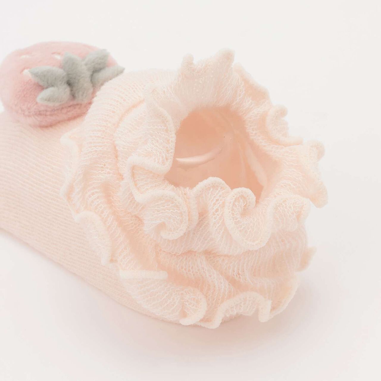 Strawberry Motif Cup Socks,Light pink, large image number 2