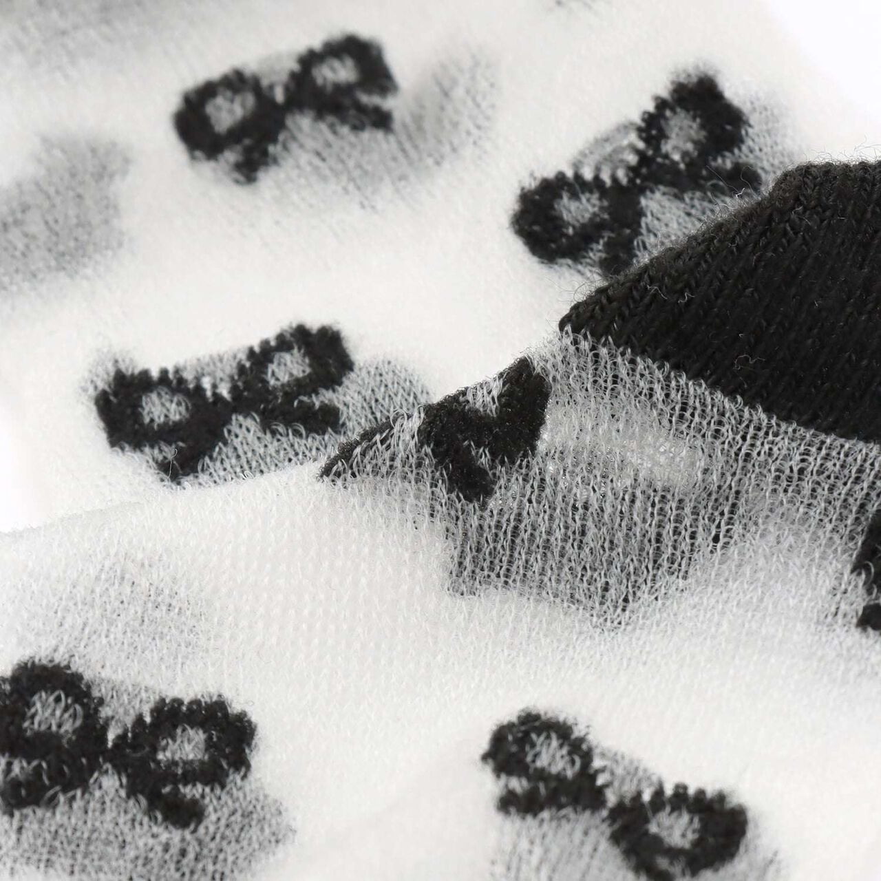 Sheer Crew Socks,Off white, large image number 5