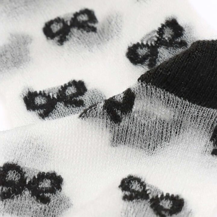 Sheer Crew Socks,Off white, medium image number 5