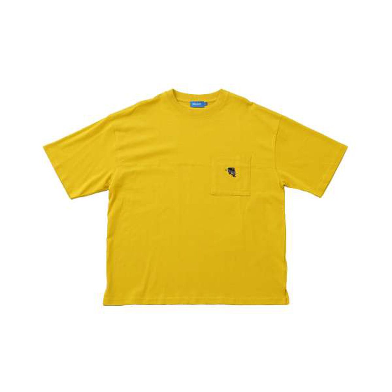 Big Short Sleeve T-Shirt with Pocket and Skater Embroidery,White, large image number 7