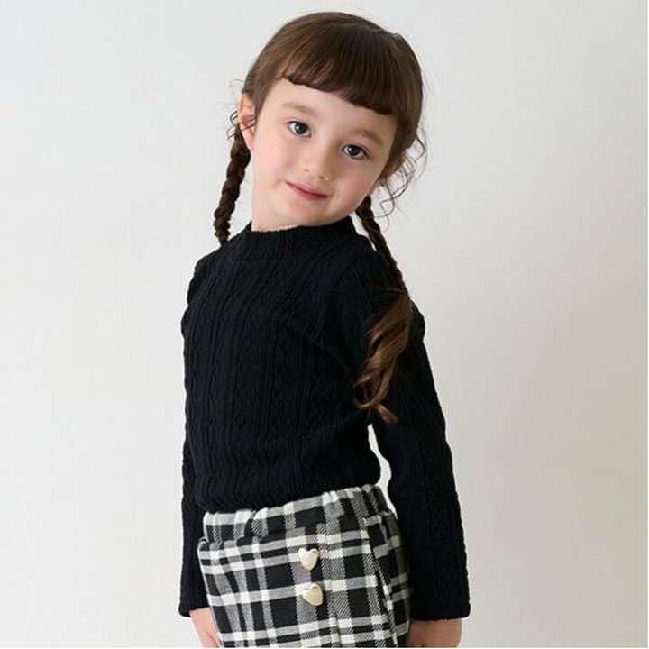 Shea Butter Jacquard High Neck Long T-Shirt,Ivory, medium image number 11