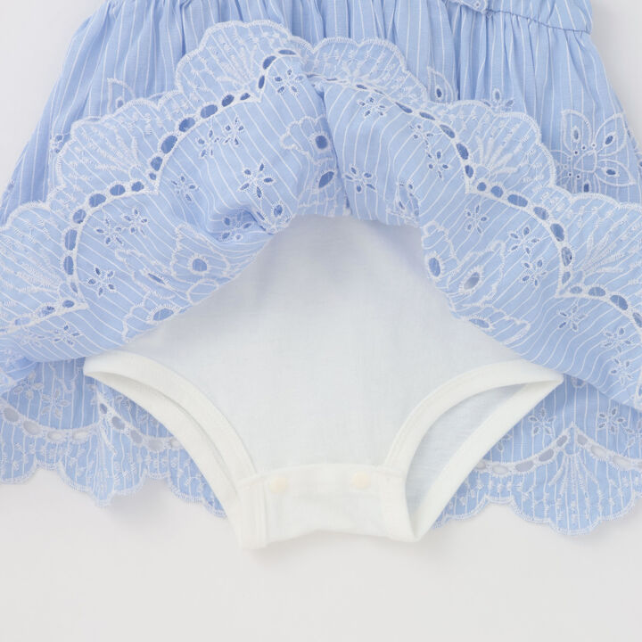 [Link] Overlace One-Piece Romper,Pearl white, medium image number 10