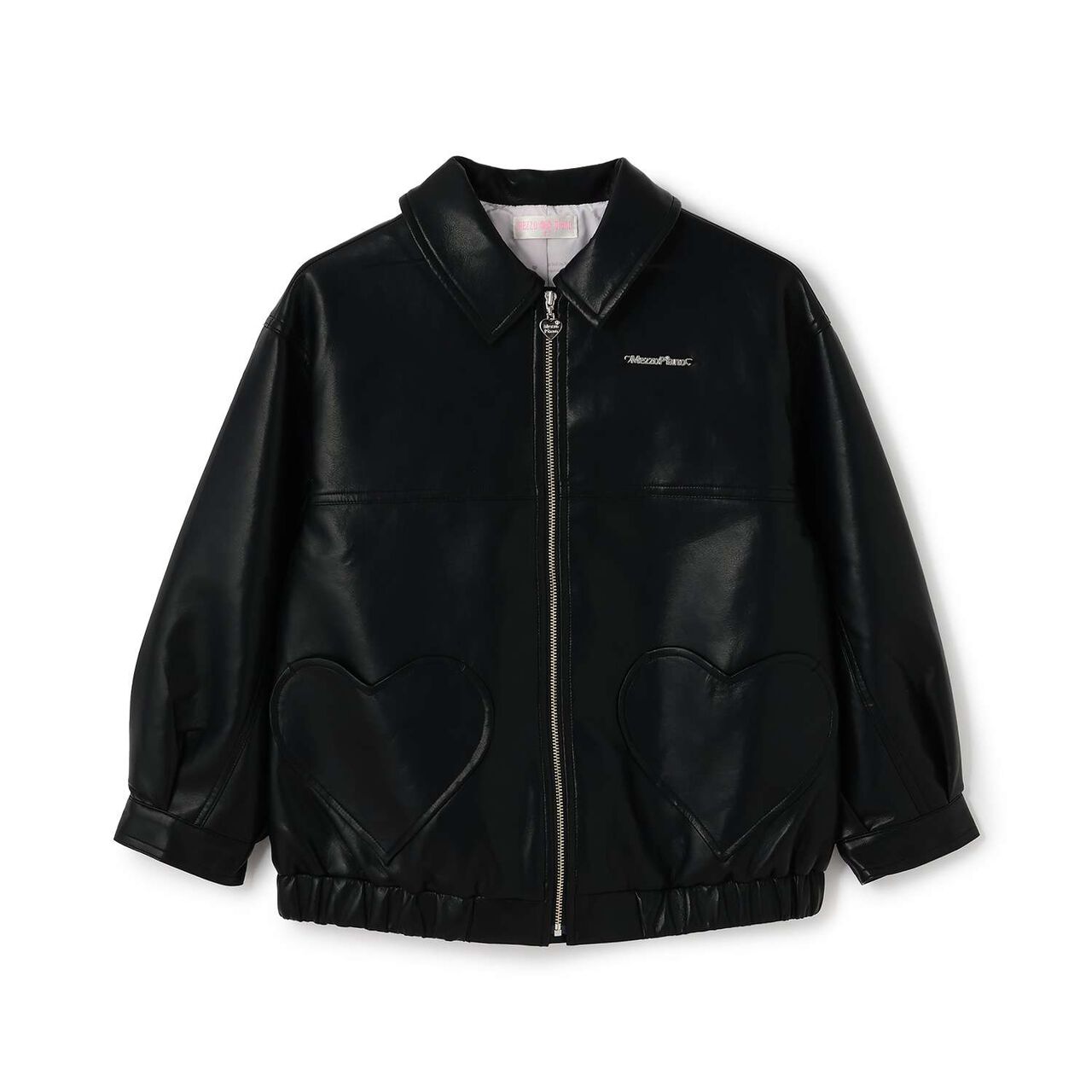 Oversized Faux Leather Bomber Jacket,Pink, large image number 9