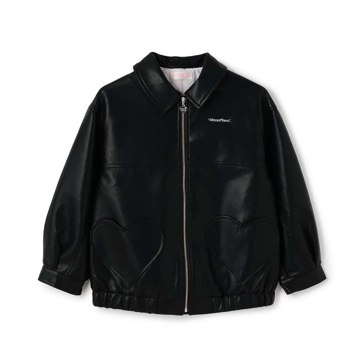 Oversized Faux Leather Bomber Jacket,Pink, medium image number 9