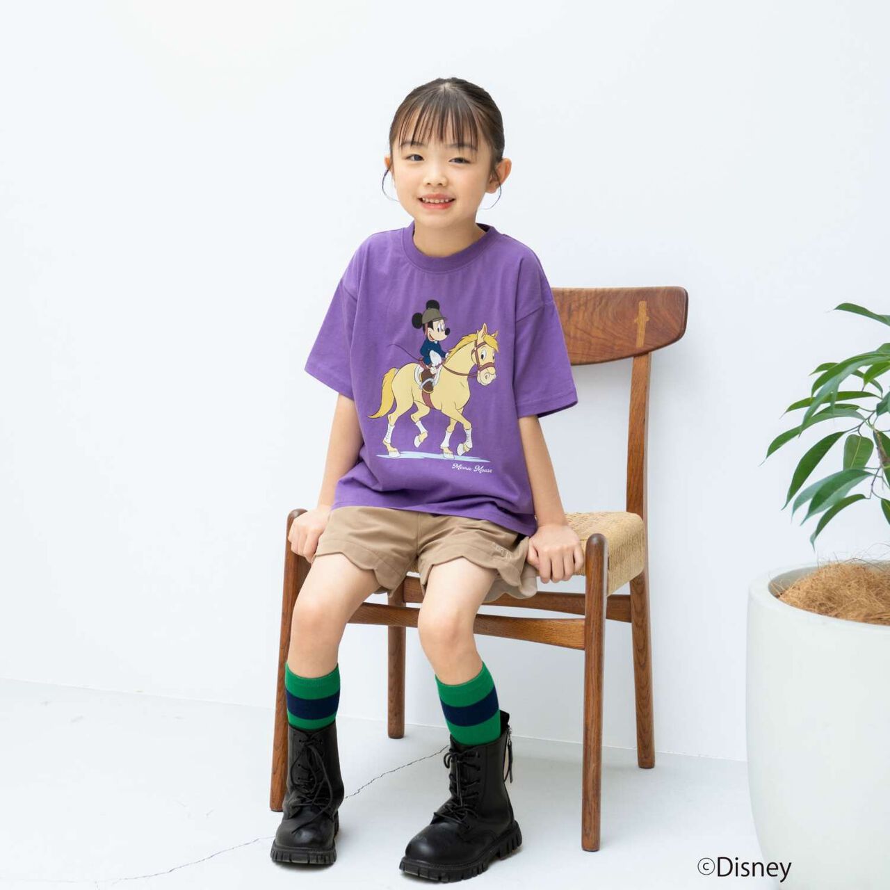 [Parent-Child Matching] [Disney] Sports Short-Sleeve T-Shirt,White, large image number 4