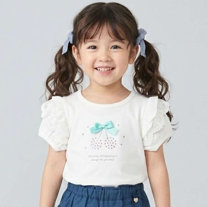 Cherry Motif Rhinestone Short Sleeve T-Shirt,, medium
