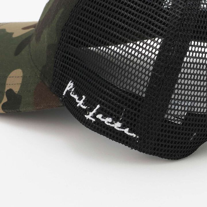 Girly College Logo Mesh Cap,Khaki, medium image number 3
