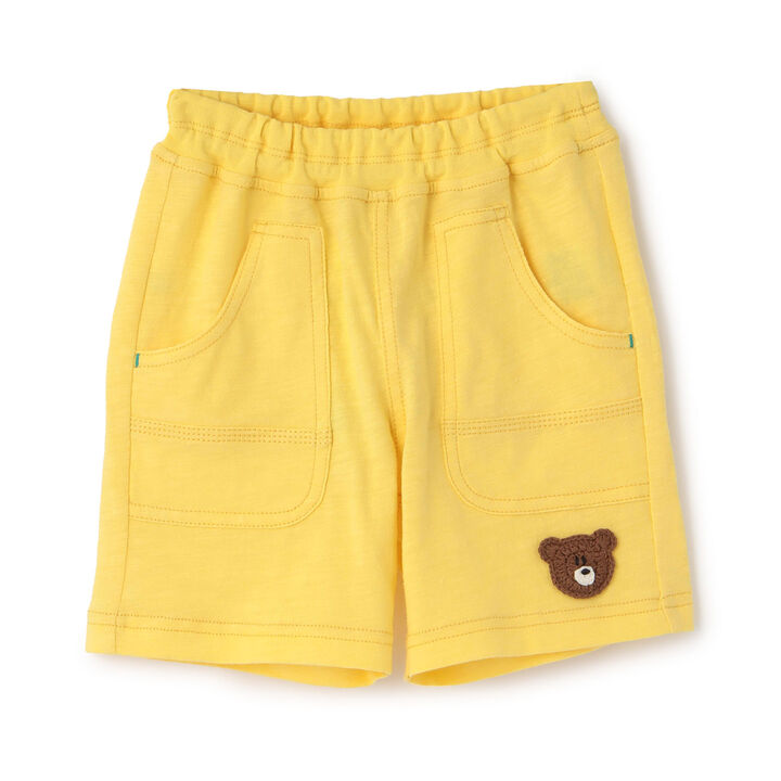 Knit Bear Motif Half Pants,, medium