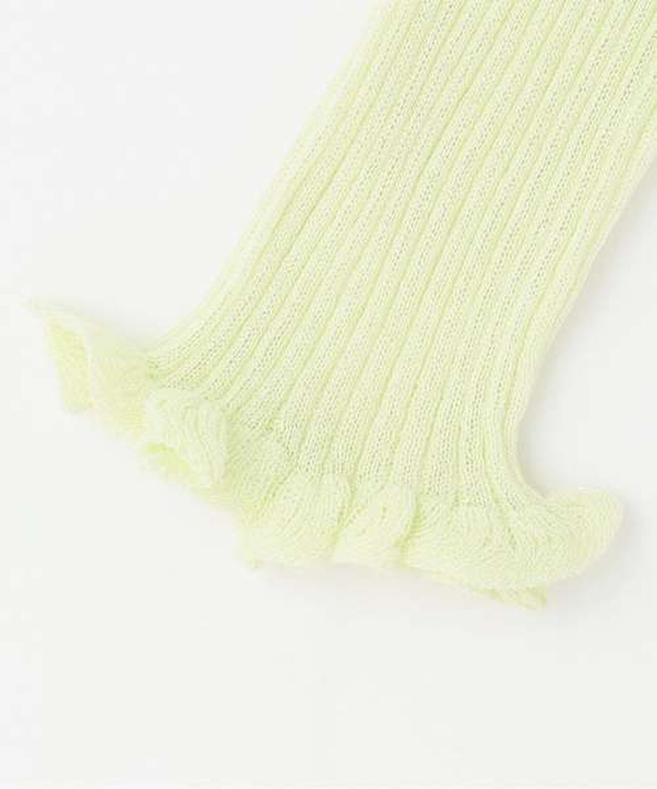 Ruffle Knit Cardigan,Light green, large image number 11