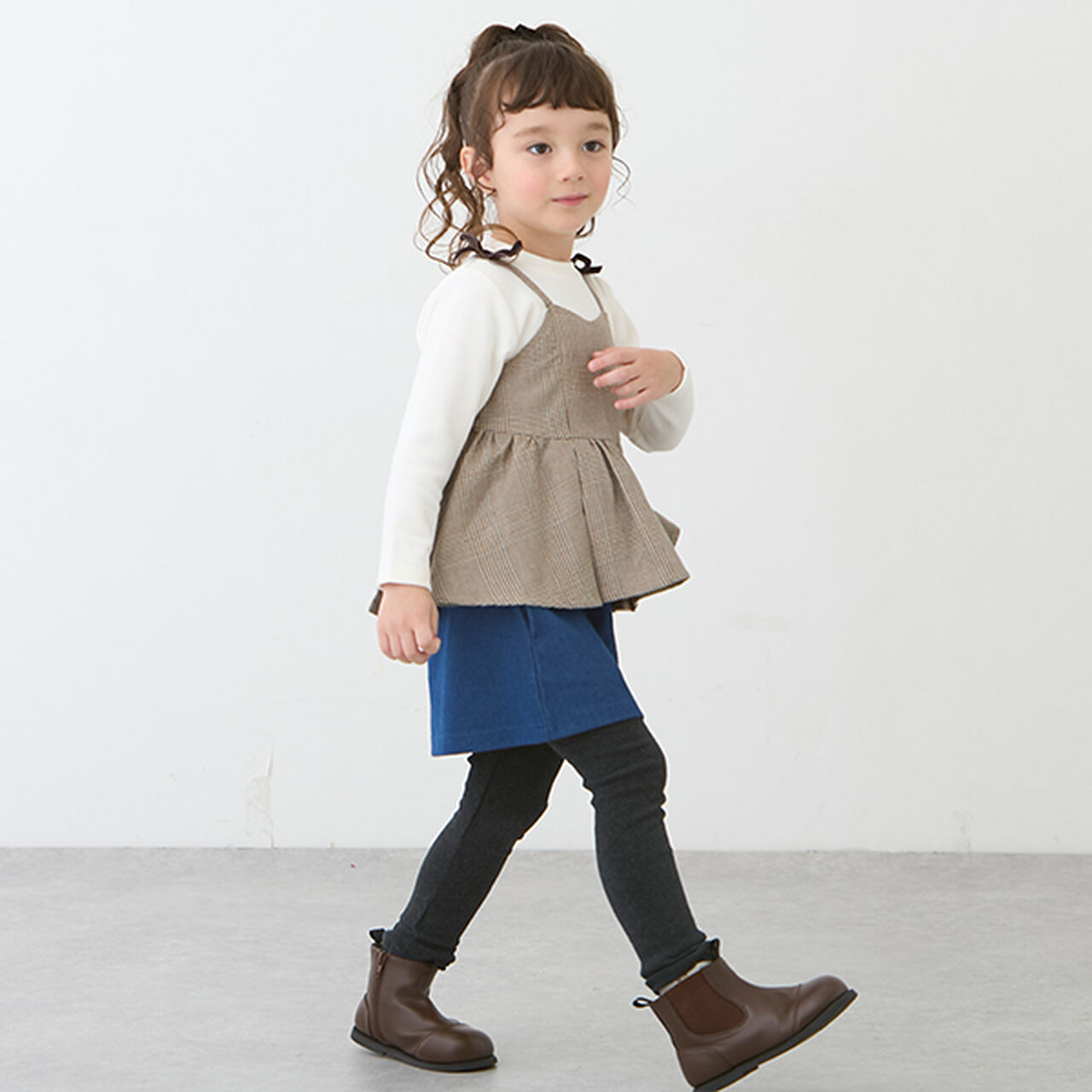 [Link] Check Docking Long Sleeve T (Kids Size),Black, large image number 1