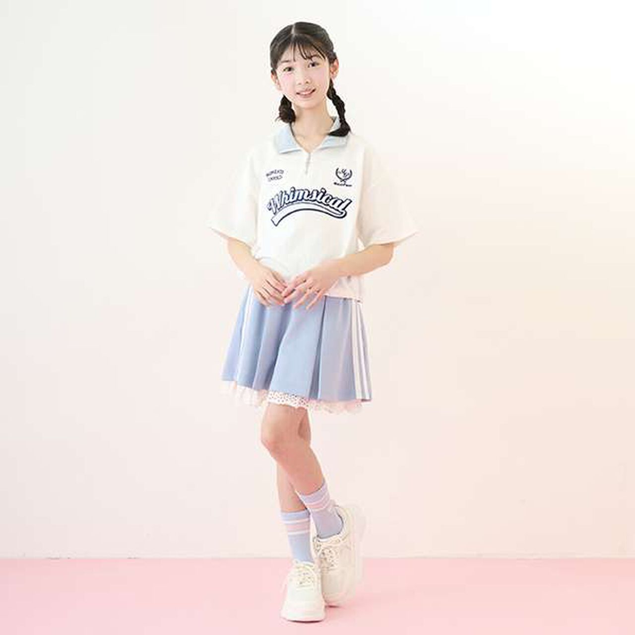 Dad Sneakers with Pearl Charm,White, large image number 22