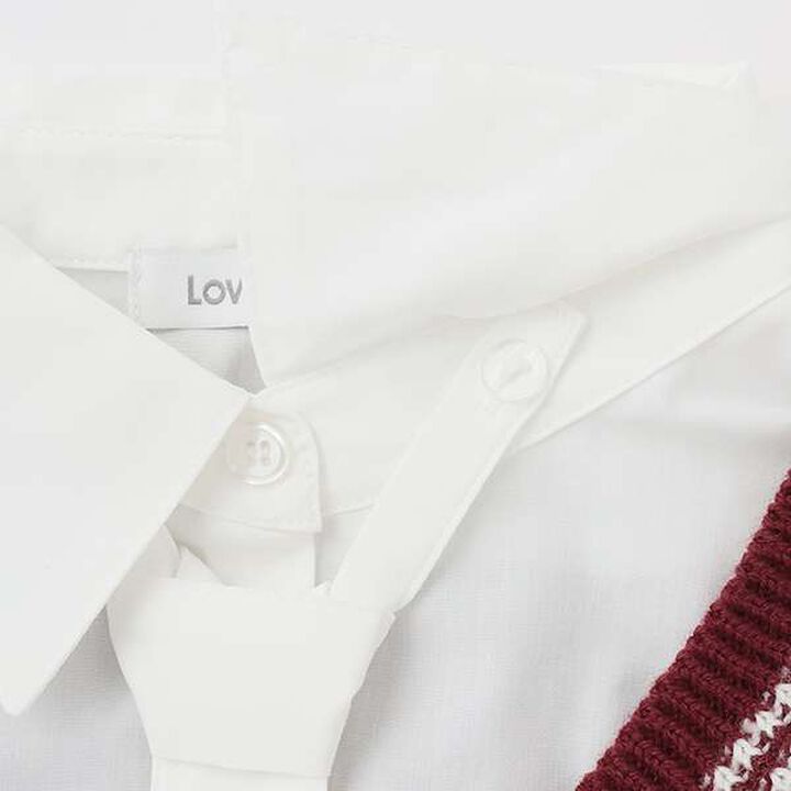 Layered Chille Knitwear,Ivory, medium image number 8