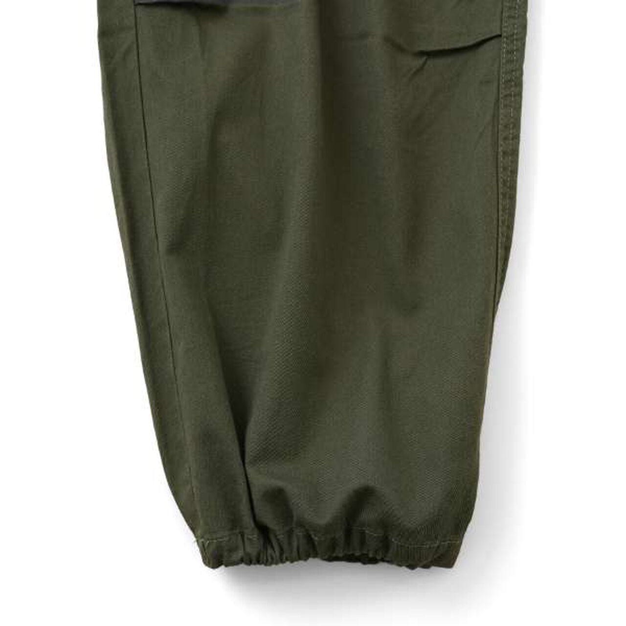 Cotton Twill Wide Cargo Pants,Khaki, large image number 6