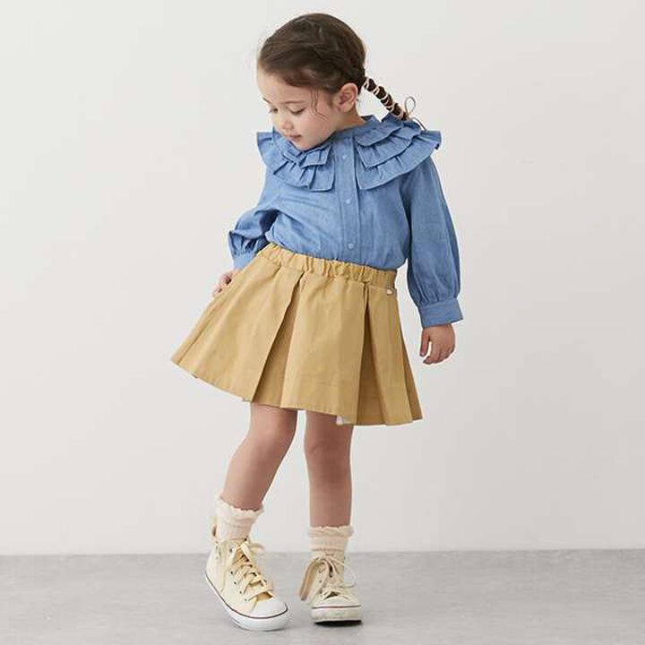 [Link] Volume Tuck Skirted Shorts (Kids),Blue, medium image number 18