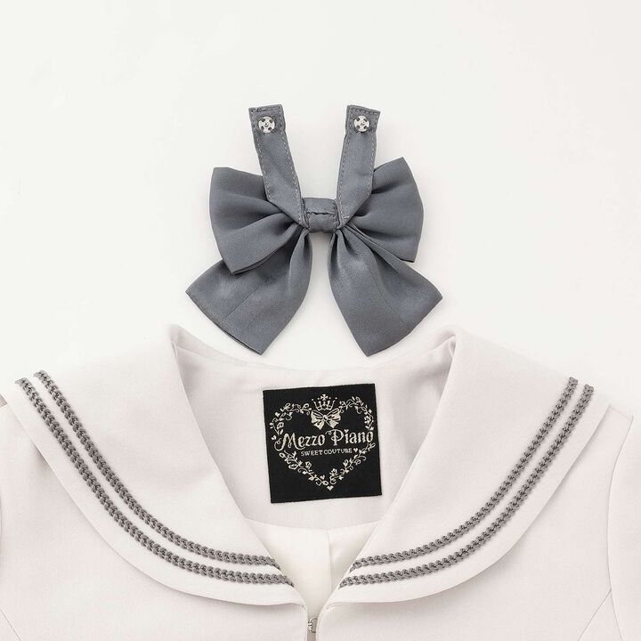 Sailor Collar Ensemble One-Piece Set,Ivory, medium image number 4