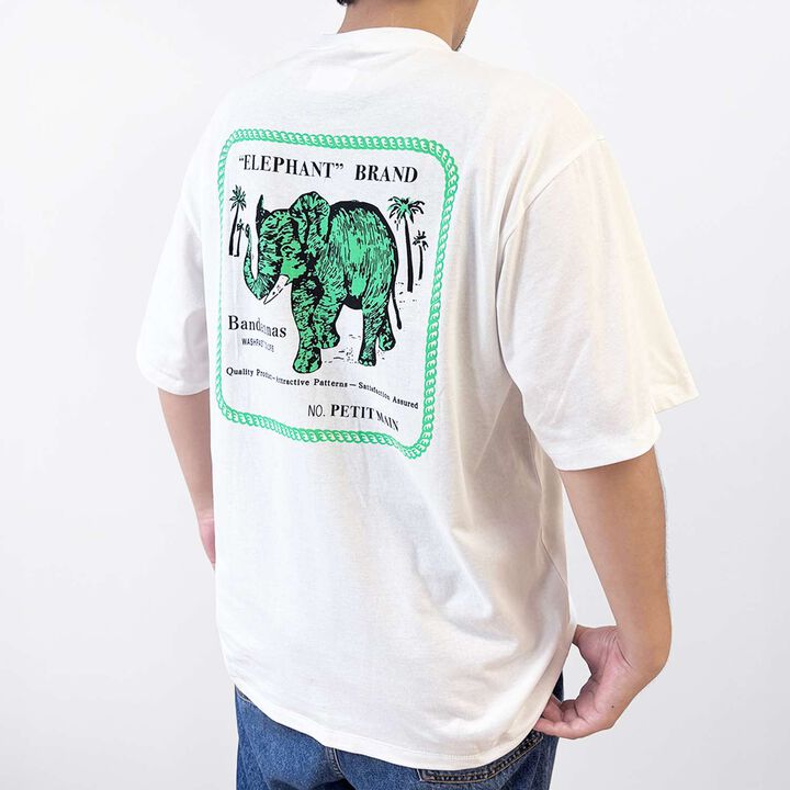 [ELEPHANT/連結款] 寬鬆剪裁Kids短袖T恤,薩克斯藍, medium image number 6
