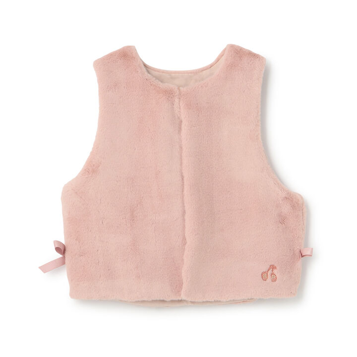 [Reversible] Faux Fur & Quilted Vest,, medium