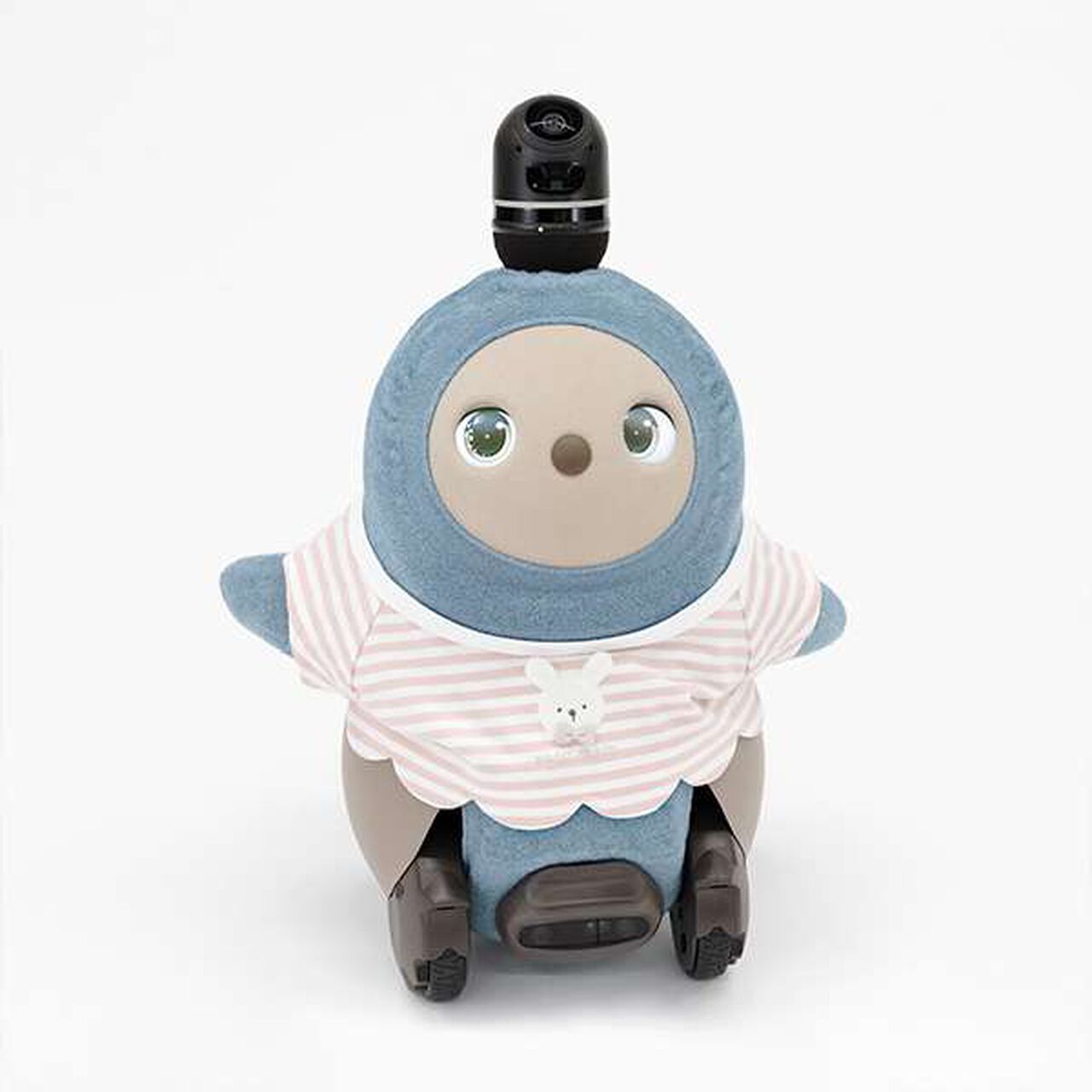 petit main × LOVOT Scallop Trim Stripe Pattern T-Shirt,Navy, large image number 20