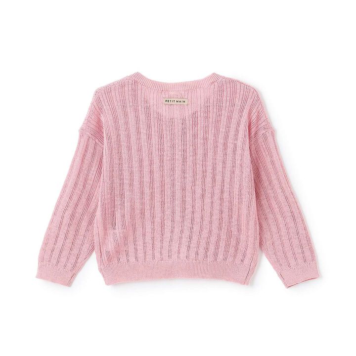 Sheer Cardigan,Cherry Pink, medium image number 10