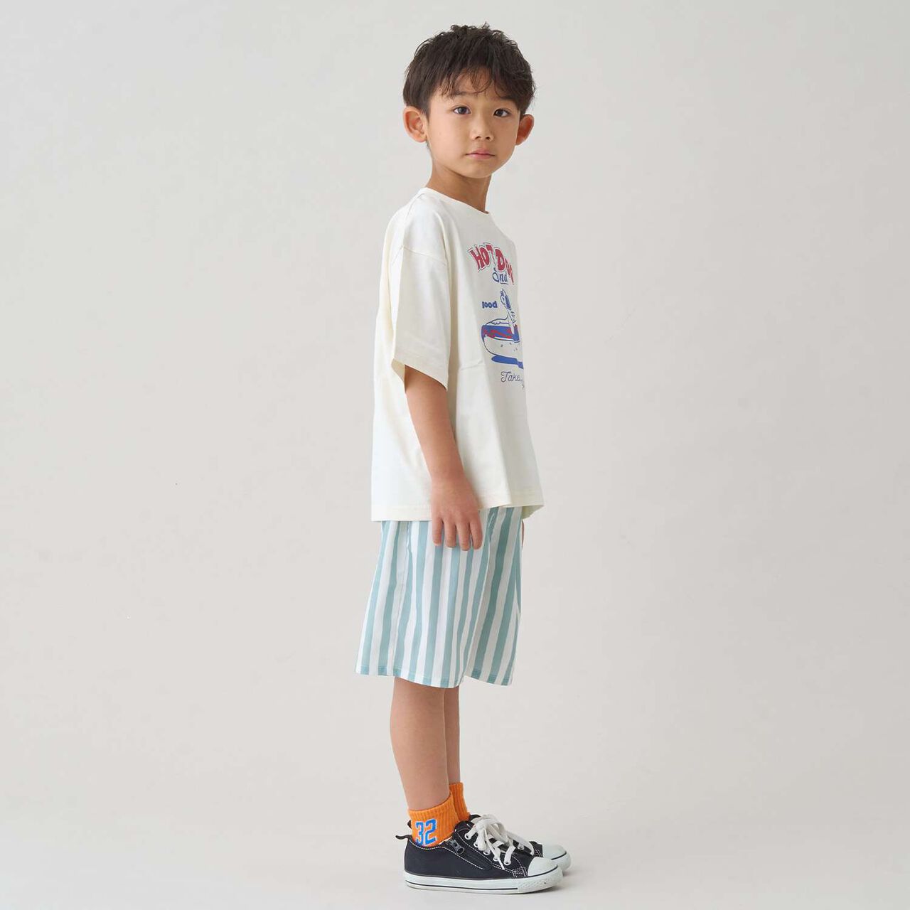 [Cool Touch] All-Over Pattern Half Pants,Black, large image number 1