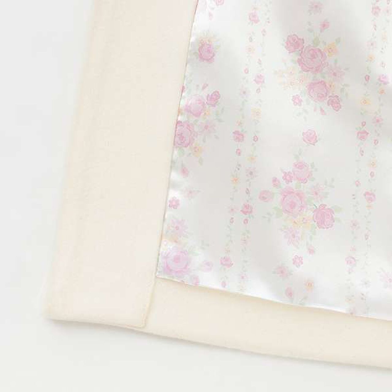 Flower Motif Balloon Coat,Off white, large image number 12