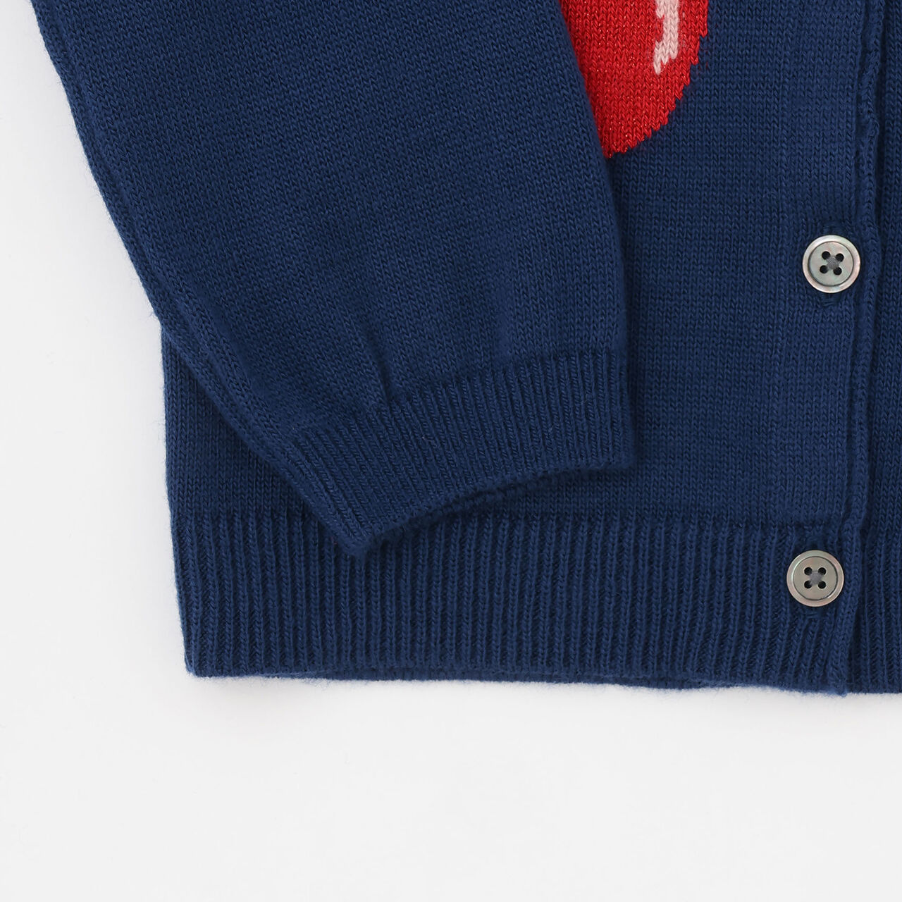 Cherry Cardigan,Navy, large image number 4