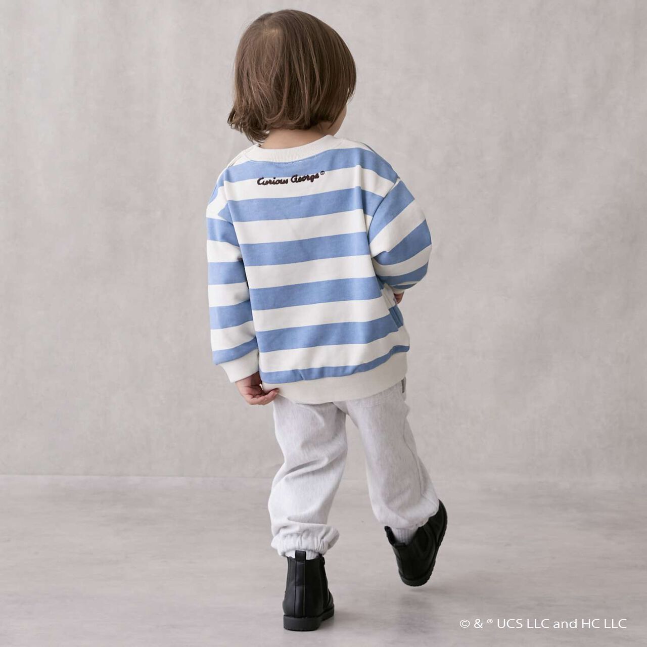 Curious George Cut Long Pants,Green, large image number 1