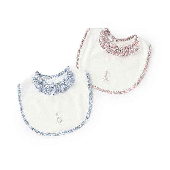 Small Floral Pattern Frill Bib,Pink, medium image number 6