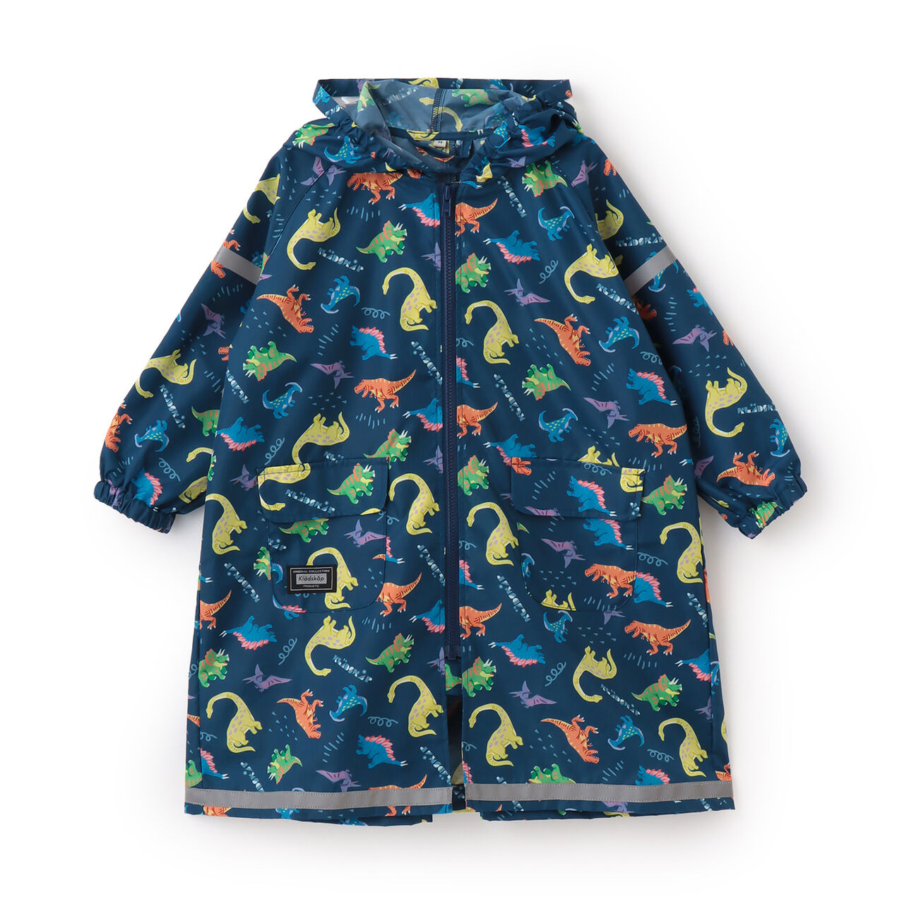 All-Over Pattern Raincoat,Yellow, large image number 15