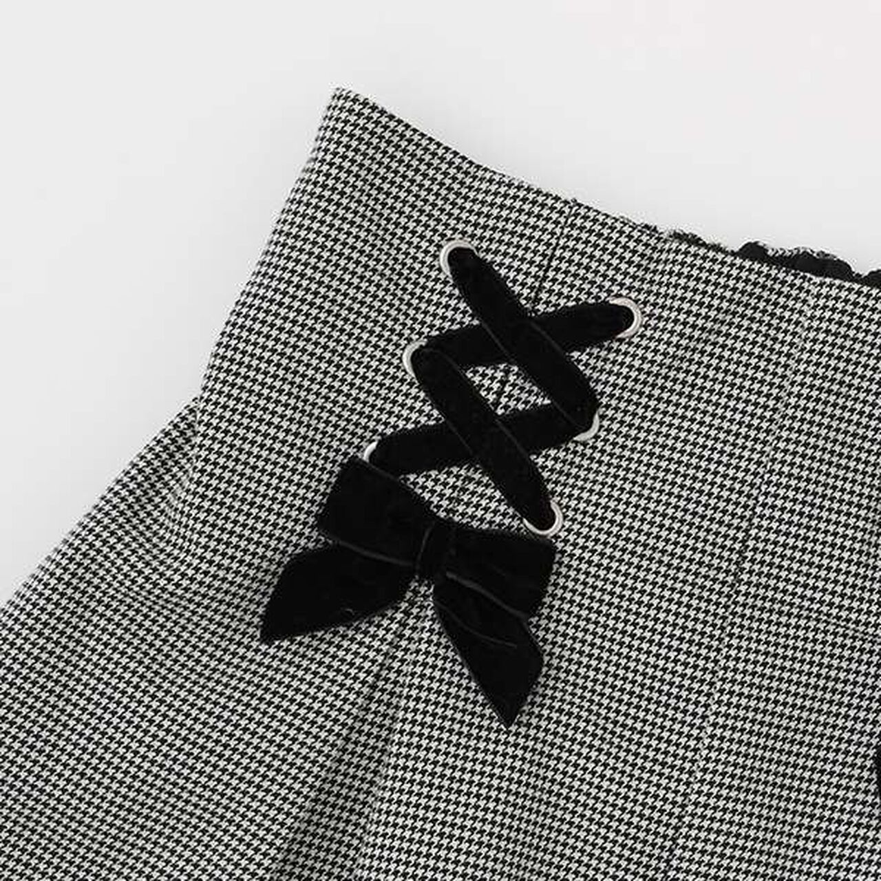 Bear Embroidery Culotte Skirt,Pink, large image number 6