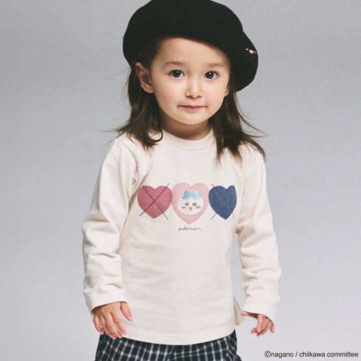 [Chiikawa Anime] Argyle Long-Sleeve T-Shirt,, medium