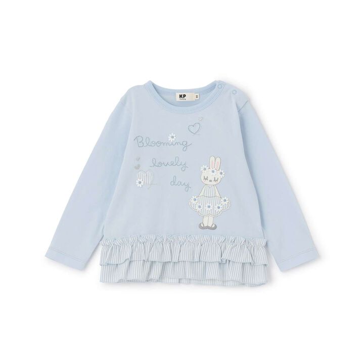 Mimi-chan Layered Frill Long-Sleeve Tunic,Pink, medium image number 14