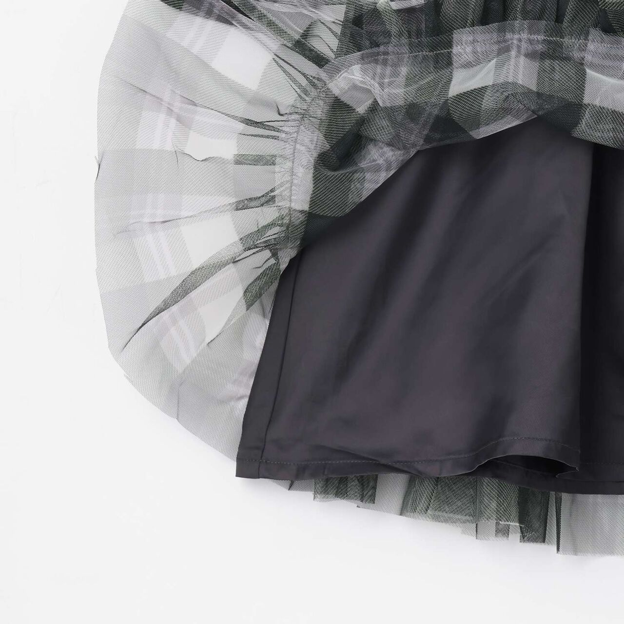 [Restock] Checkered Tulle Docking Dress,Pink, large image number 8