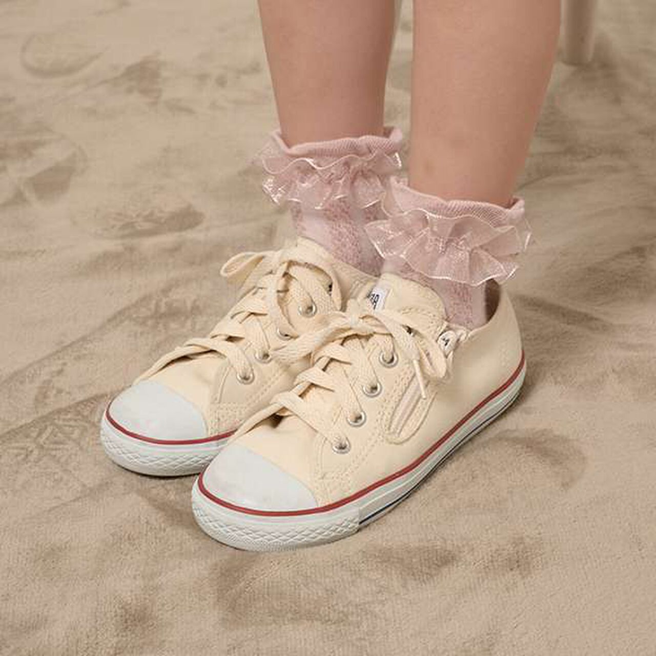 Frill Lace Socks,White, large image number 3