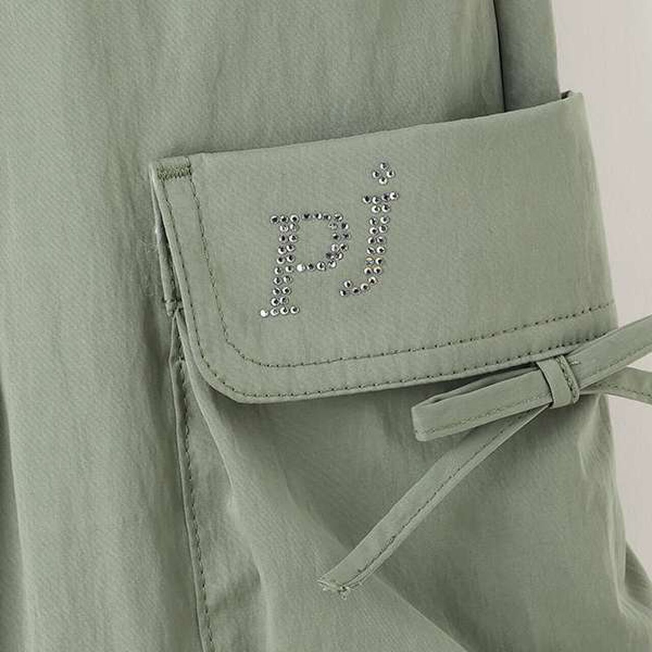 [Warm Lining] Waist Rib Easy Cargo Pants,Ivory, large image number 14