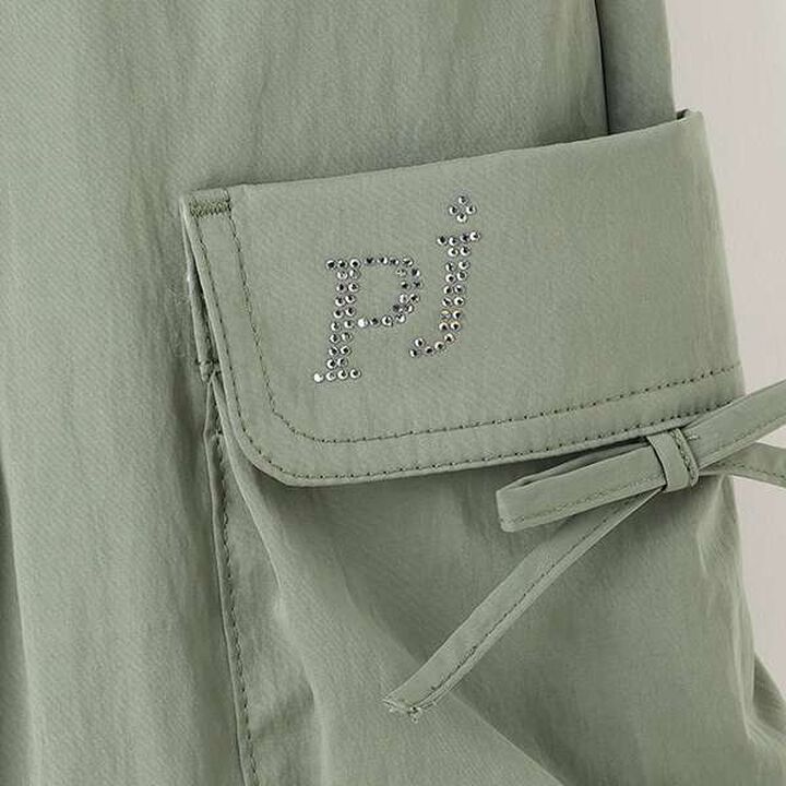 [Warm Lining] Waist Rib Easy Cargo Pants,Ivory, medium image number 14