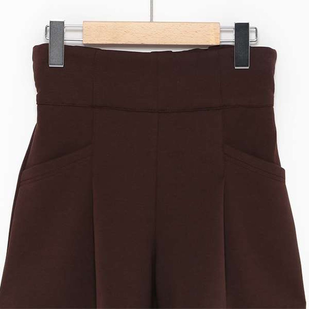 Cut High-Waist Shorts,Gray, large image number 10