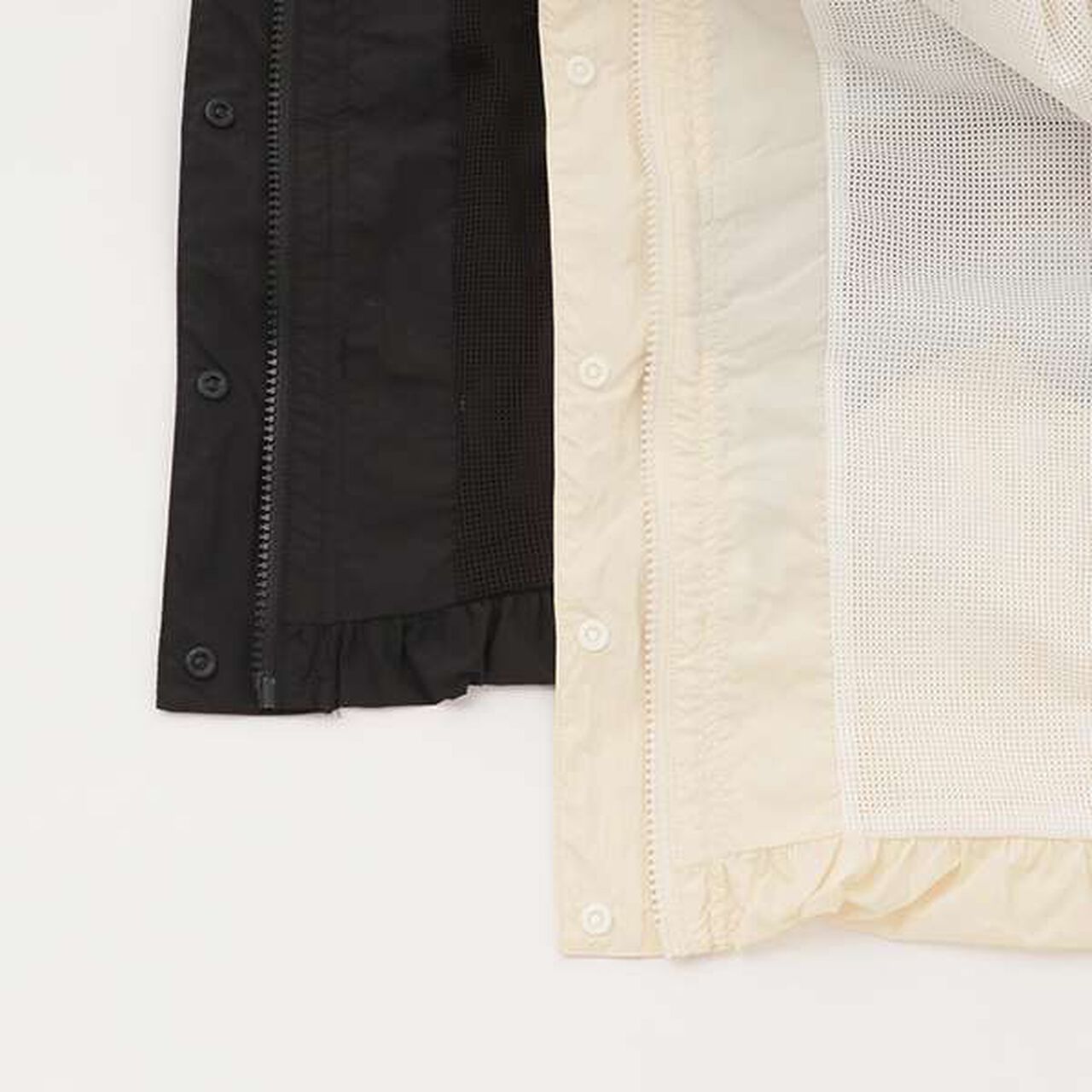 [AMI] Water-Repellent Hooded Balloon Light Bomber Jacket,Ivory, large image number 18