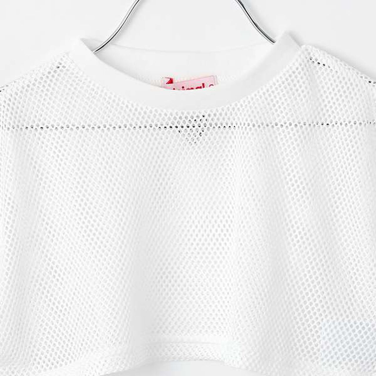 Mesh Short-Length Tank Top Set,Magenta, large image number 3