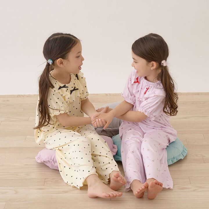 [正反皆可穿] [接觸涼感] 清涼舒適睡衣 [兒童服裝] [童裝] [女孩],暗紅色, medium image number 30