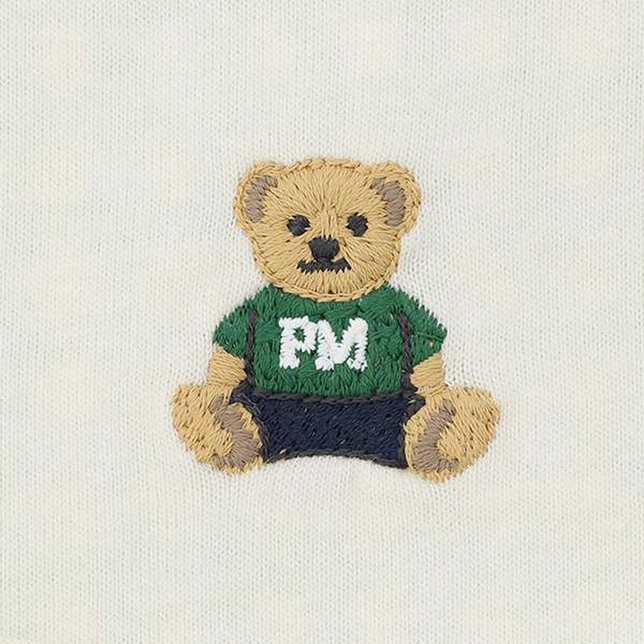 Bear Appliqu&eacute; Bib,Navy, large image number 3