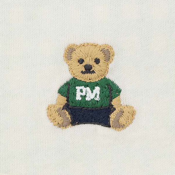 Bear Appliqu&eacute; Bib,Navy, medium image number 3