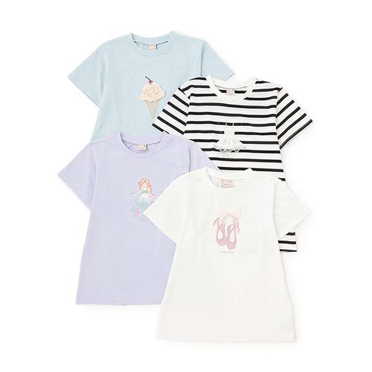 [Anti-stain/Link] Sparkling Motif T-Shirt,Off white, large image number 11