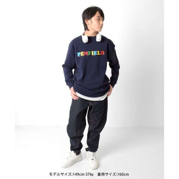 [Penfield] Wool Lined Print Sweatshirt,Navy, medium image number 16