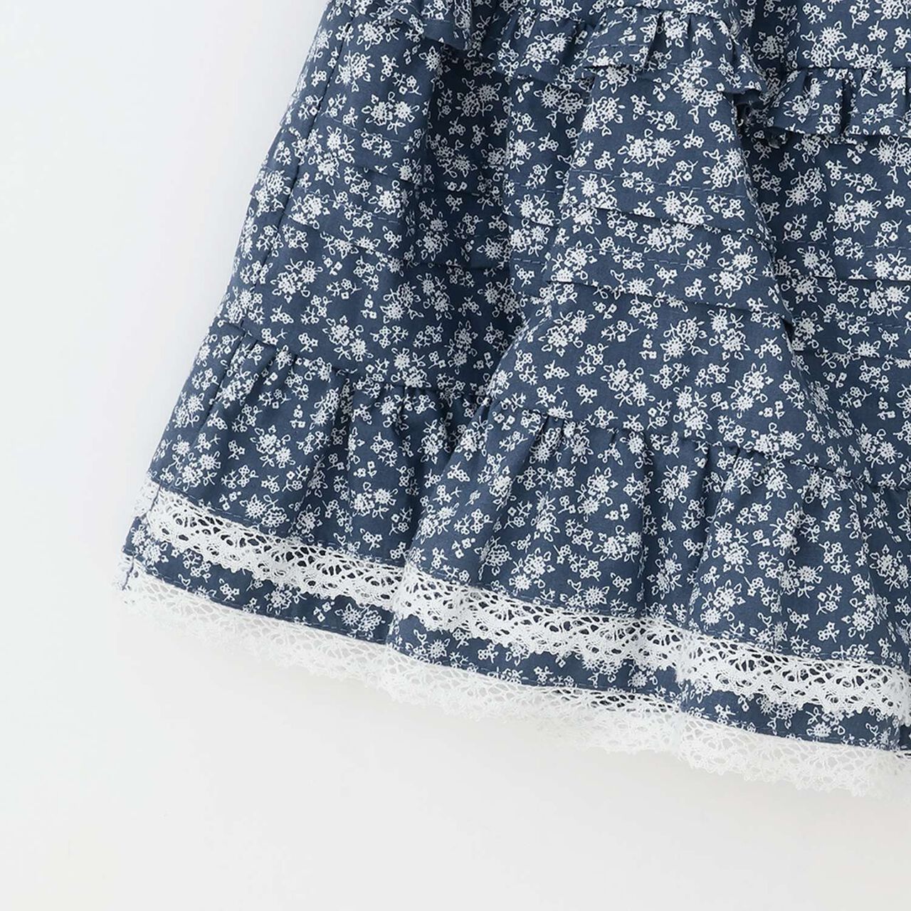 Frill Tiered Skirt,Ivory, large image number 7