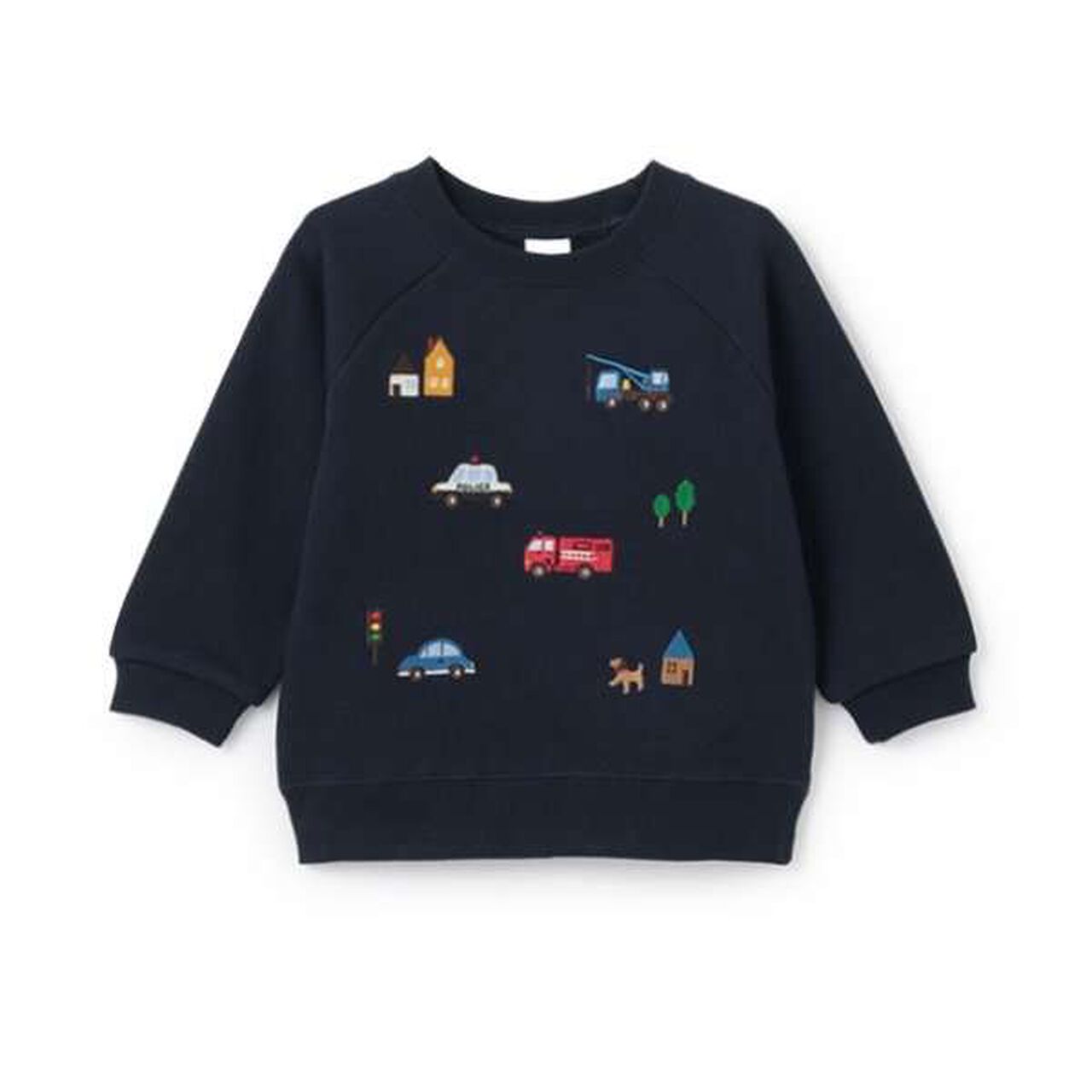 Vehicle Embroidered Sweatshirt,Top gray, large image number 5