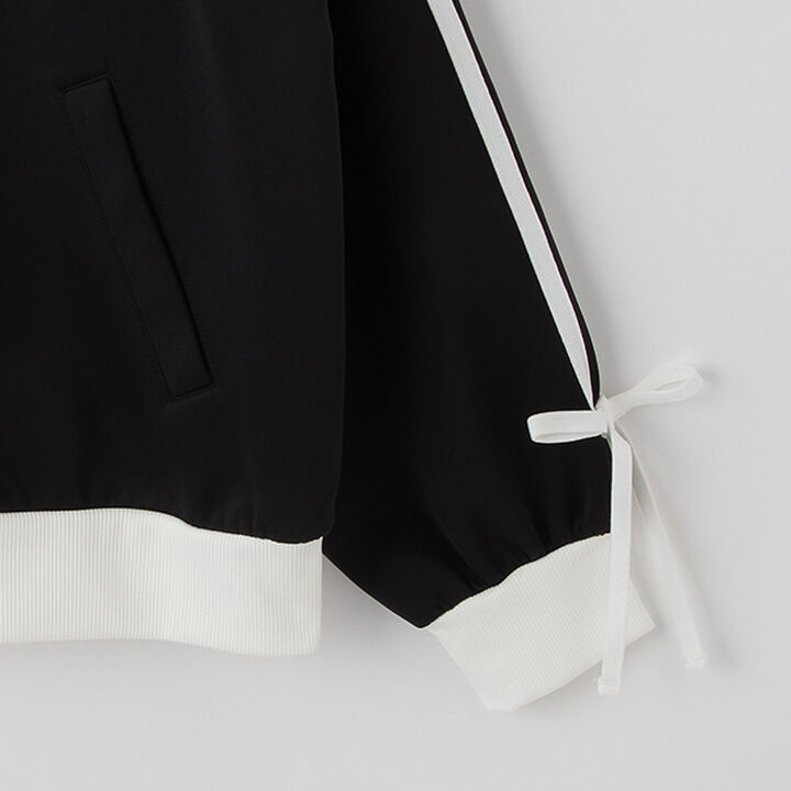 [Lovetoxic &times; PINK-latte Collaboration] Line Ribbon Track Jacket,Off white, medium image number 7